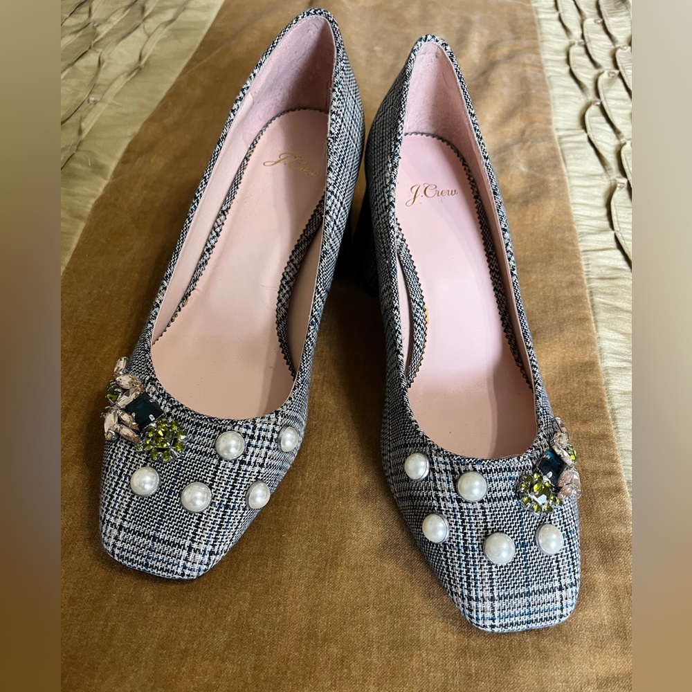 NWOT J.Crew Jeweled Loafers